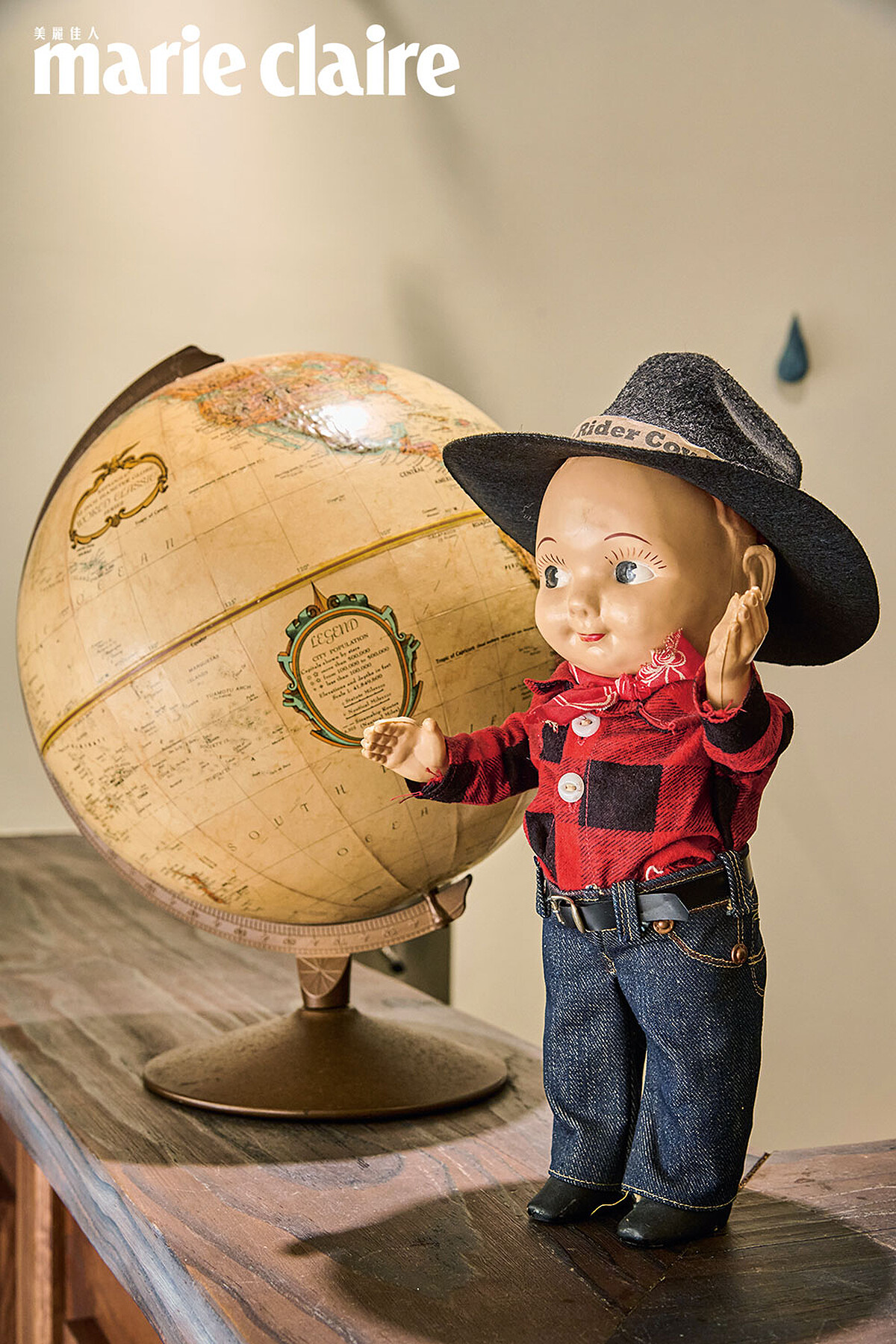 Lee早期的吉祥物 Buddy Lee，保存良好的品項已日漸稀少。（攝影／蔡孝如）