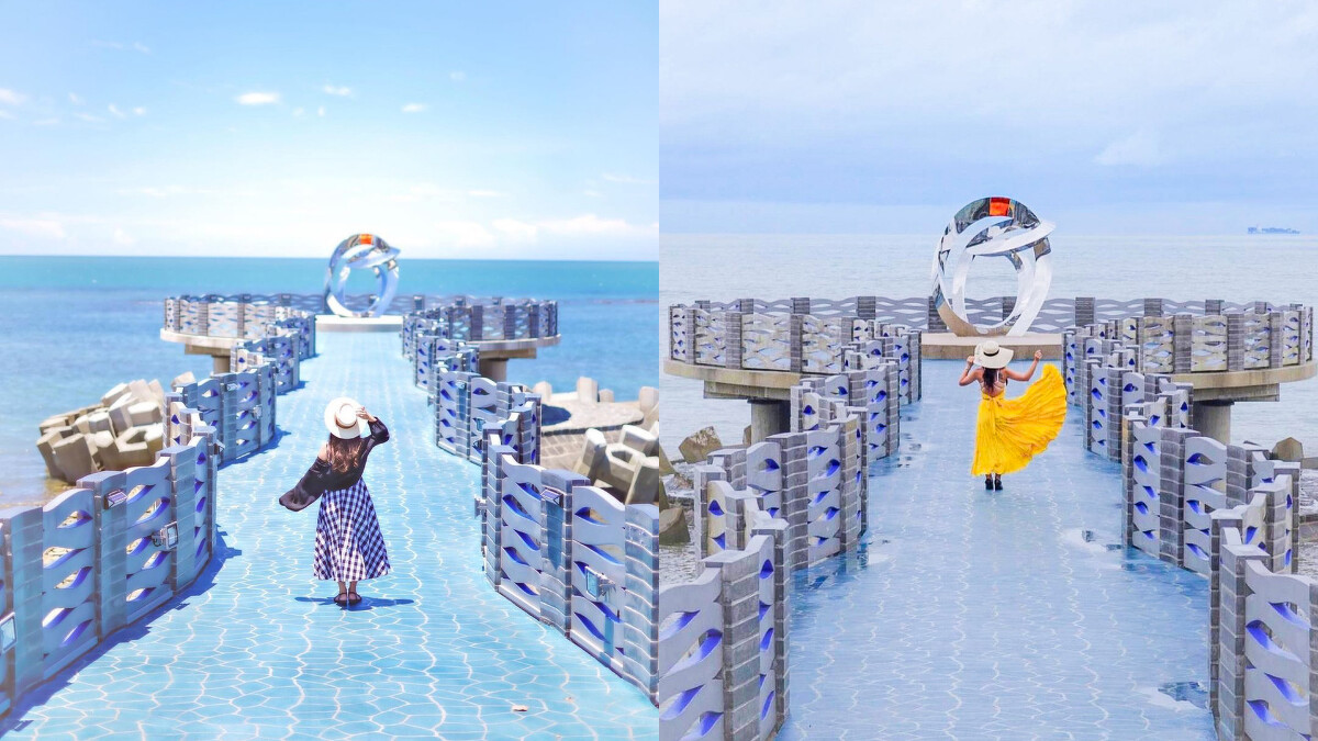 新北景點：芝蘭公園海上觀景平台，Photo／IG @153_mom、@peilintung授權提供