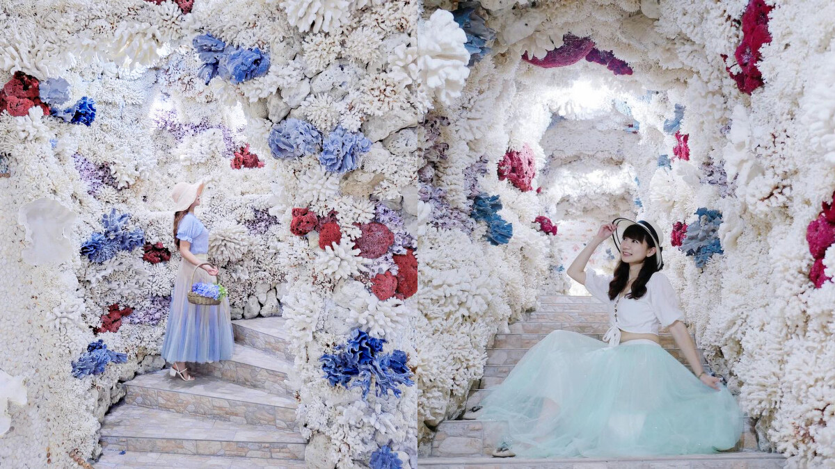 新北景點：珊瑚貝殼廟，Photo／IG @yijiun_lee、@sweet9023001 授權提供