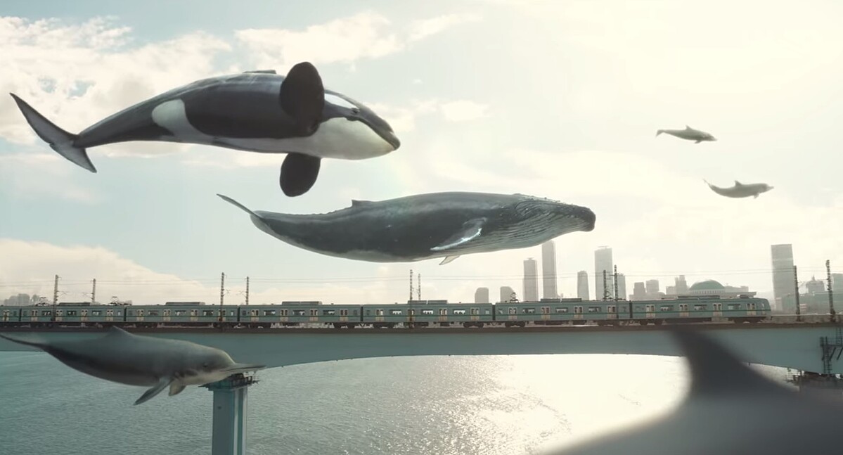 象徵全劇意象鯨豚出場