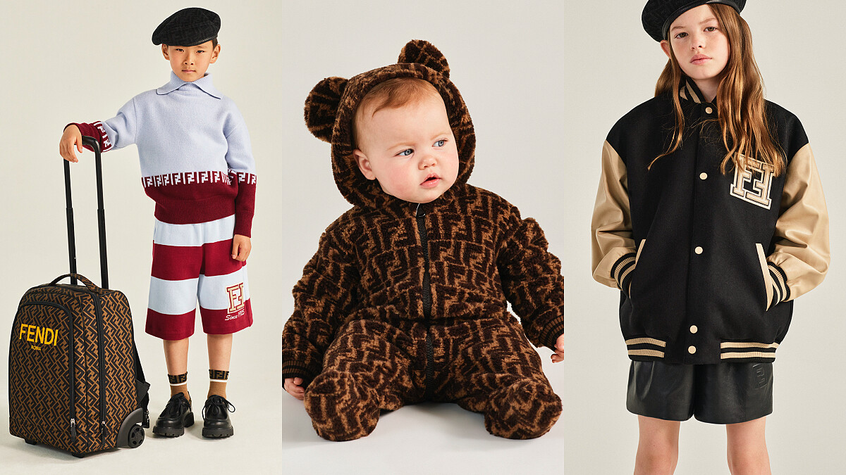 Fendi 2022秋冬迷你學院風童裝！寶寶玩具墊、 FF老花書包…時髦爸媽荷包請小心