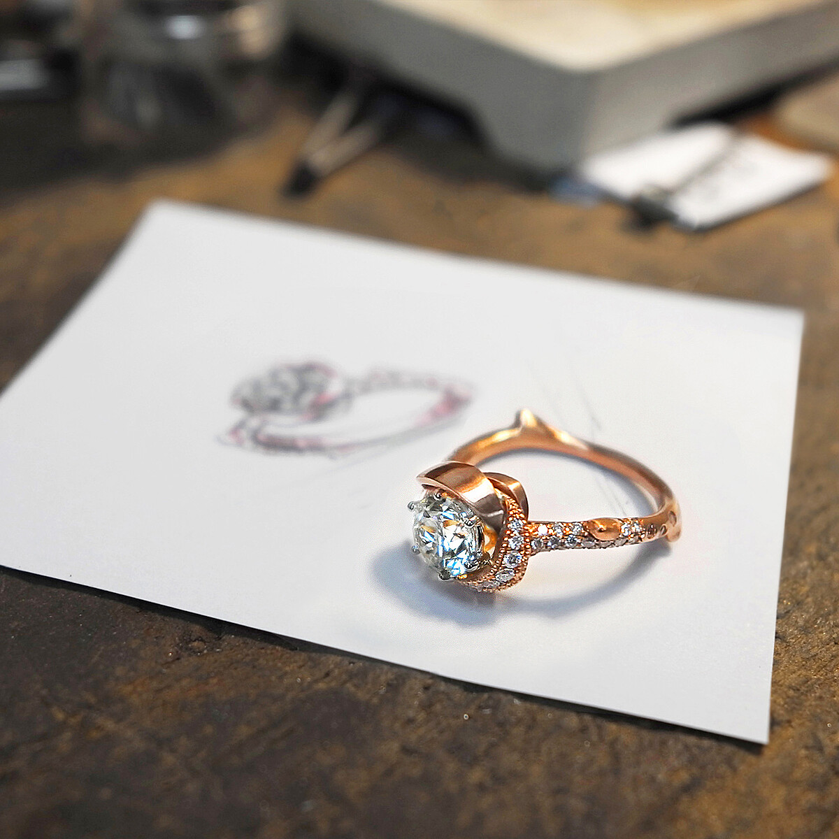 林曉同全新「我的玫瑰」系列鑽戒