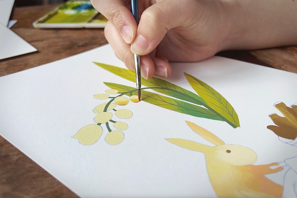 阿原YUAN中秋悅兔禱耀禮盒製作過程。