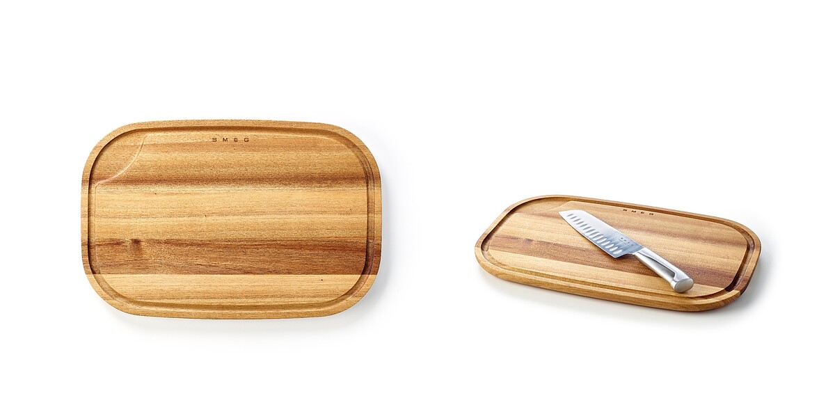 SMEG相思木砧板，25點+NT669，100點可免費兌換，全台限量：9500個。