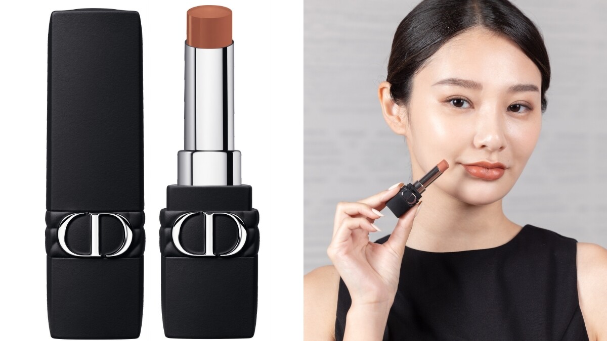 DIOR 迪奧超完美持久唇膏#200太妃奶茶實擦。