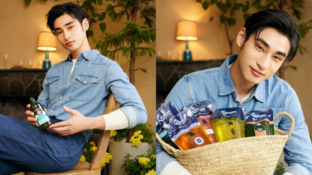 L&rsquo;OCCITANE歐舒丹永續體驗展永續綠色大使-新生代演員章廣辰。