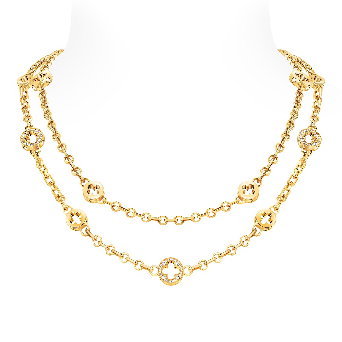 Empreinte 黃金與鑽石多層次項鍊 $1,360,000 (2)