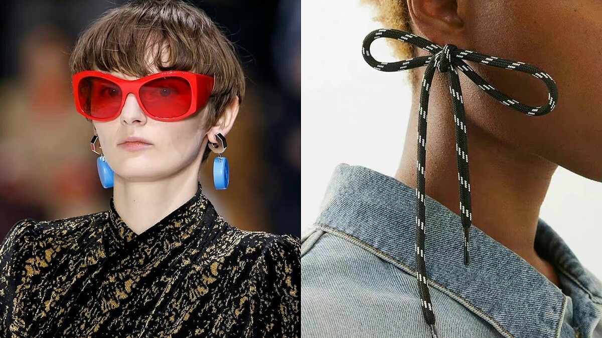 繼寶特瓶蓋耳環後，巴黎世家超狂推出鞋帶耳環、鞋帶項鍊