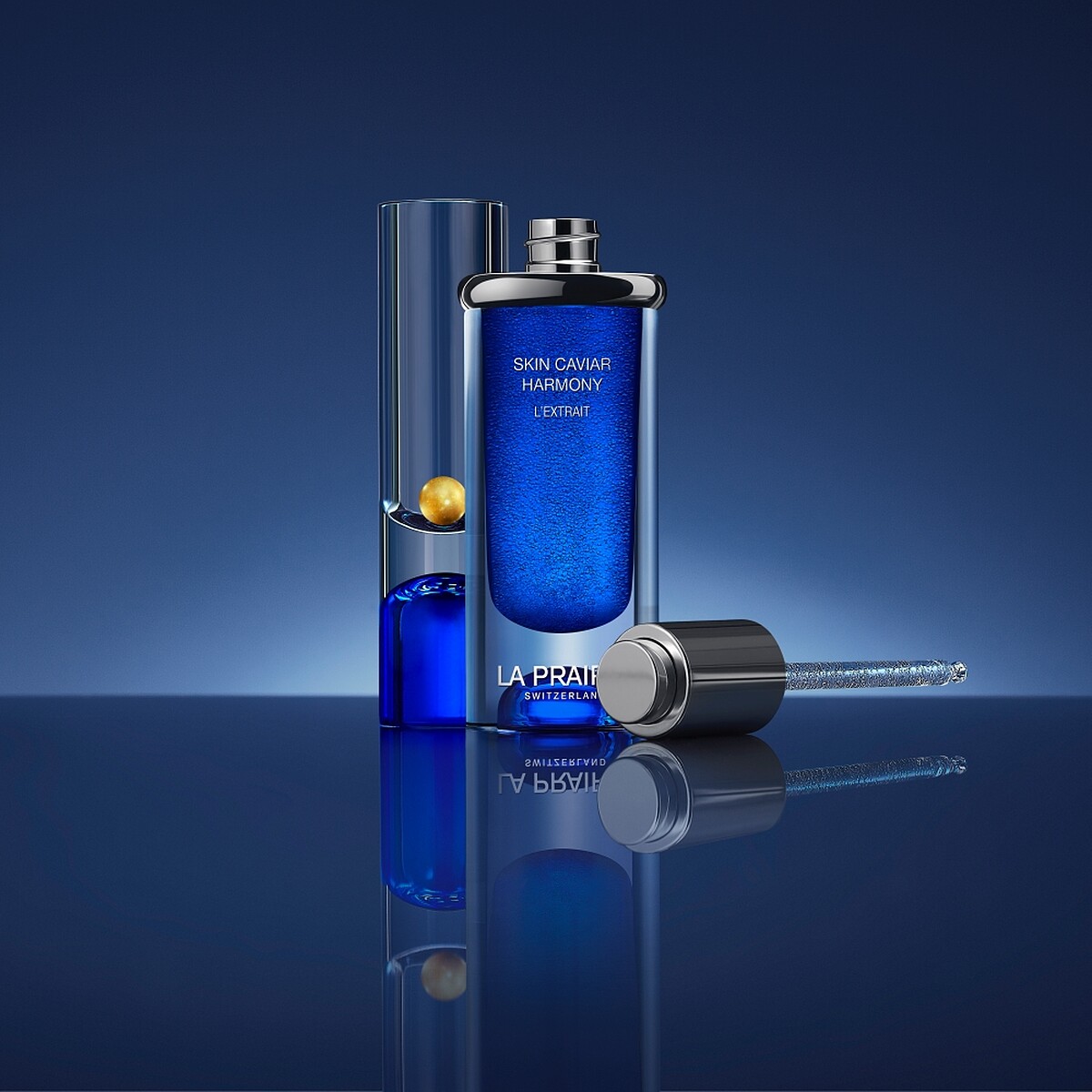 La Prairie萊珀妮魚子美顏緊緻塑顏精萃情境圖。