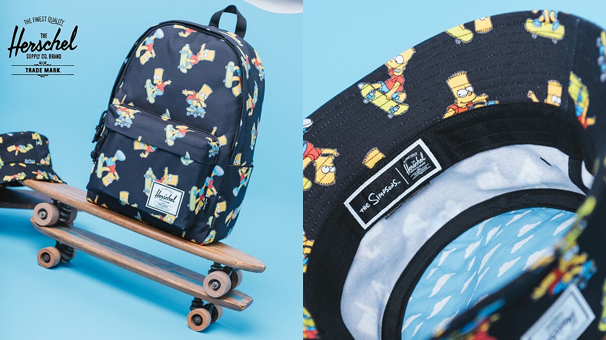 Herschel X 辛普森聯名系列幽默來襲：美枝棒球帽、荷馬漁夫帽過份可愛