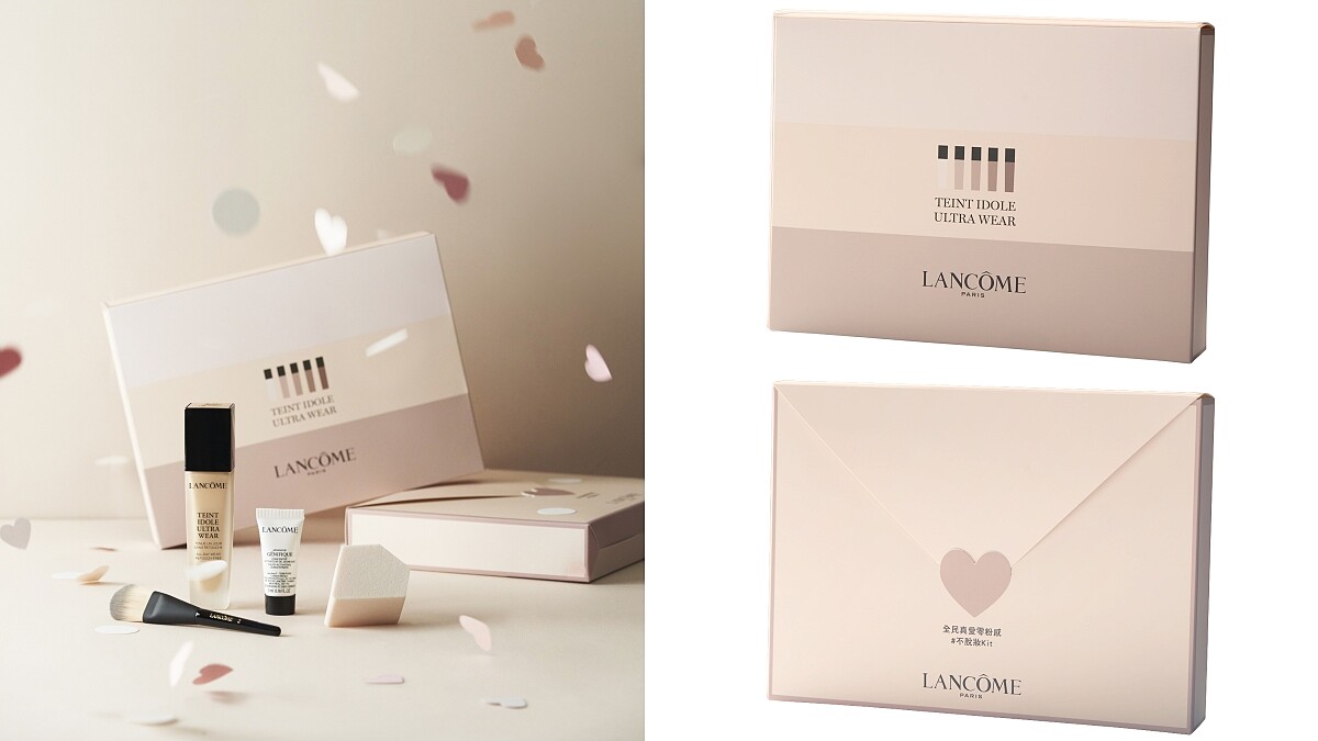 蘭蔻零粉感超持久粉底「全民真愛零粉感不脫妝組」情境圖。