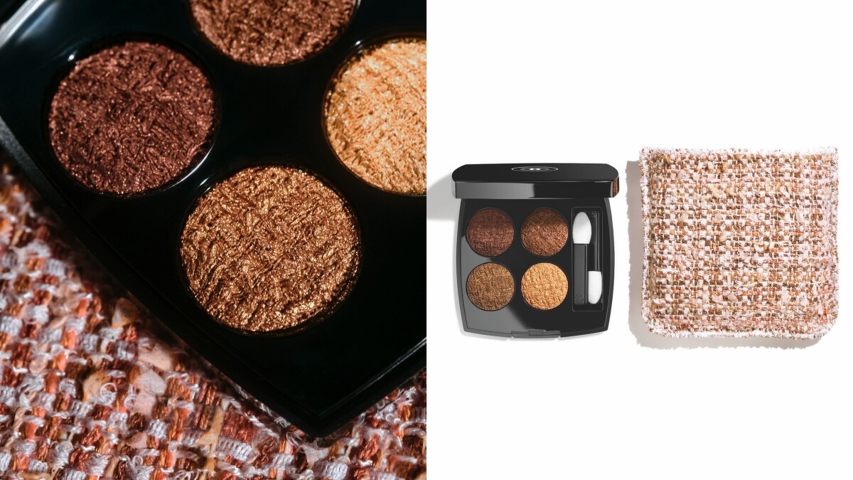 香奈兒斜紋軟呢四色眼影(#01古銅)，NT3,210