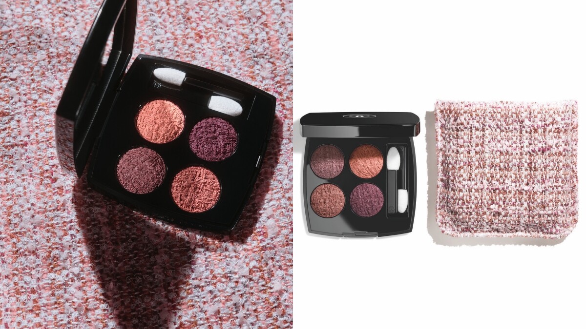 香奈兒斜紋軟呢四色眼影(#02紫雲)，NT3,210