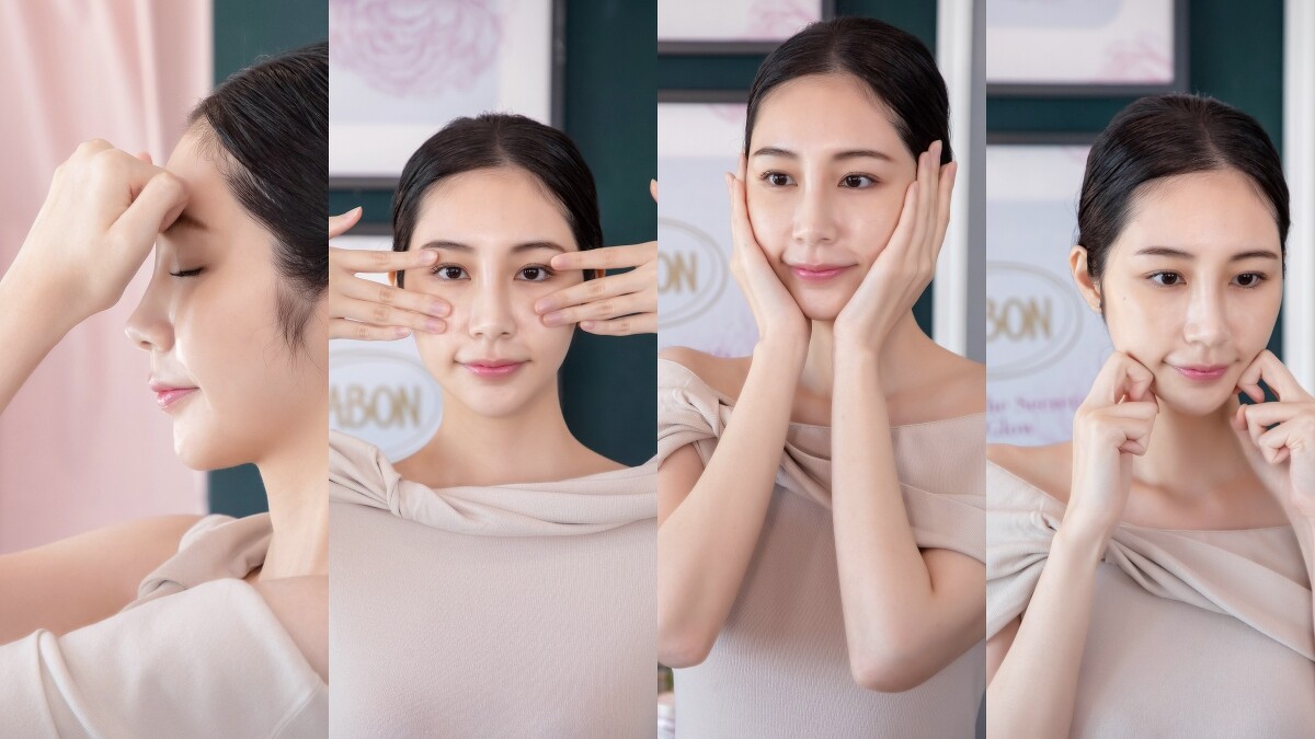 使用時建議可使用SABON大馬士革玫瑰有機光燦精華油4~6滴，進行完整臉部按摩。