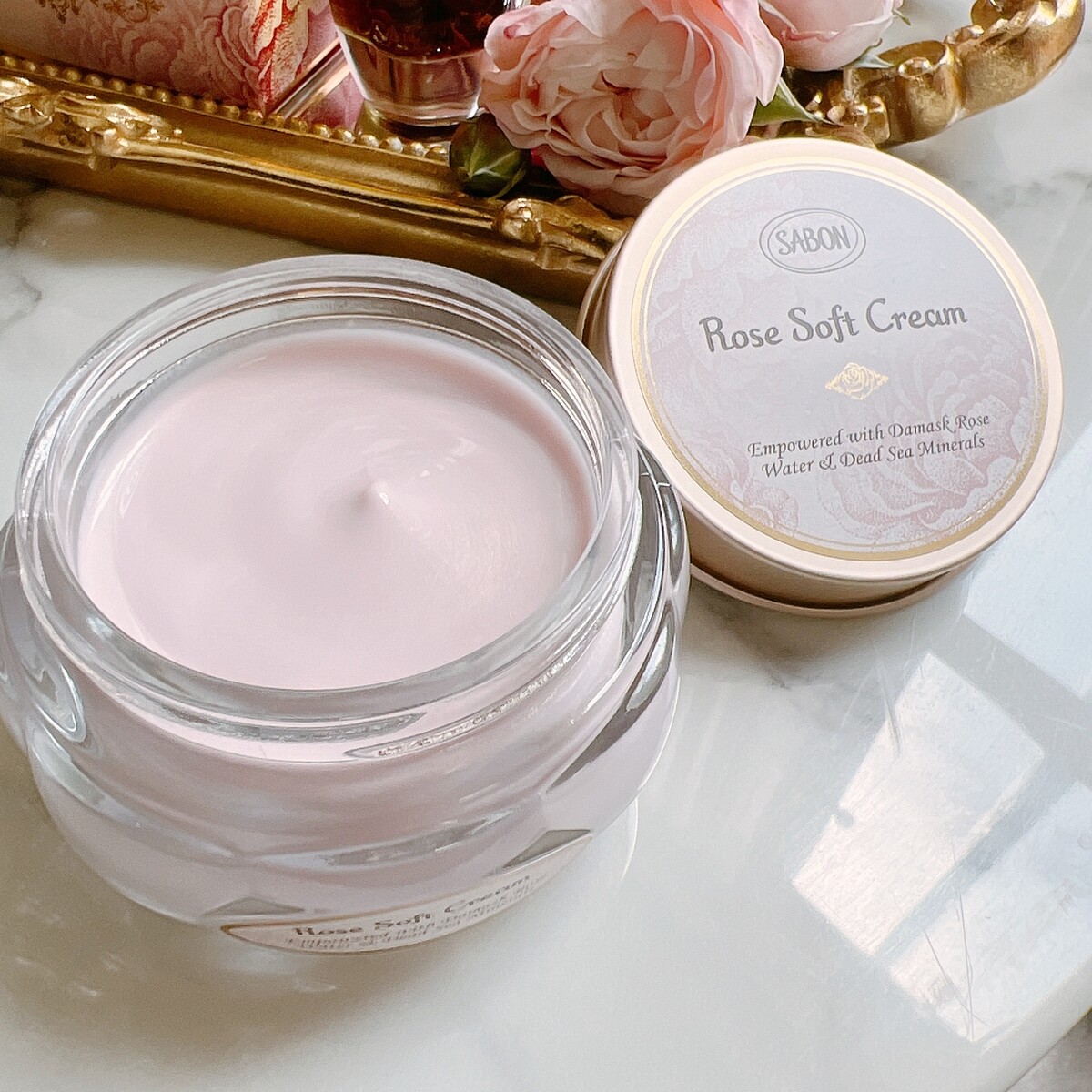 SABON大馬士革玫瑰有機光燦潤澤霜80ml，NT3,580