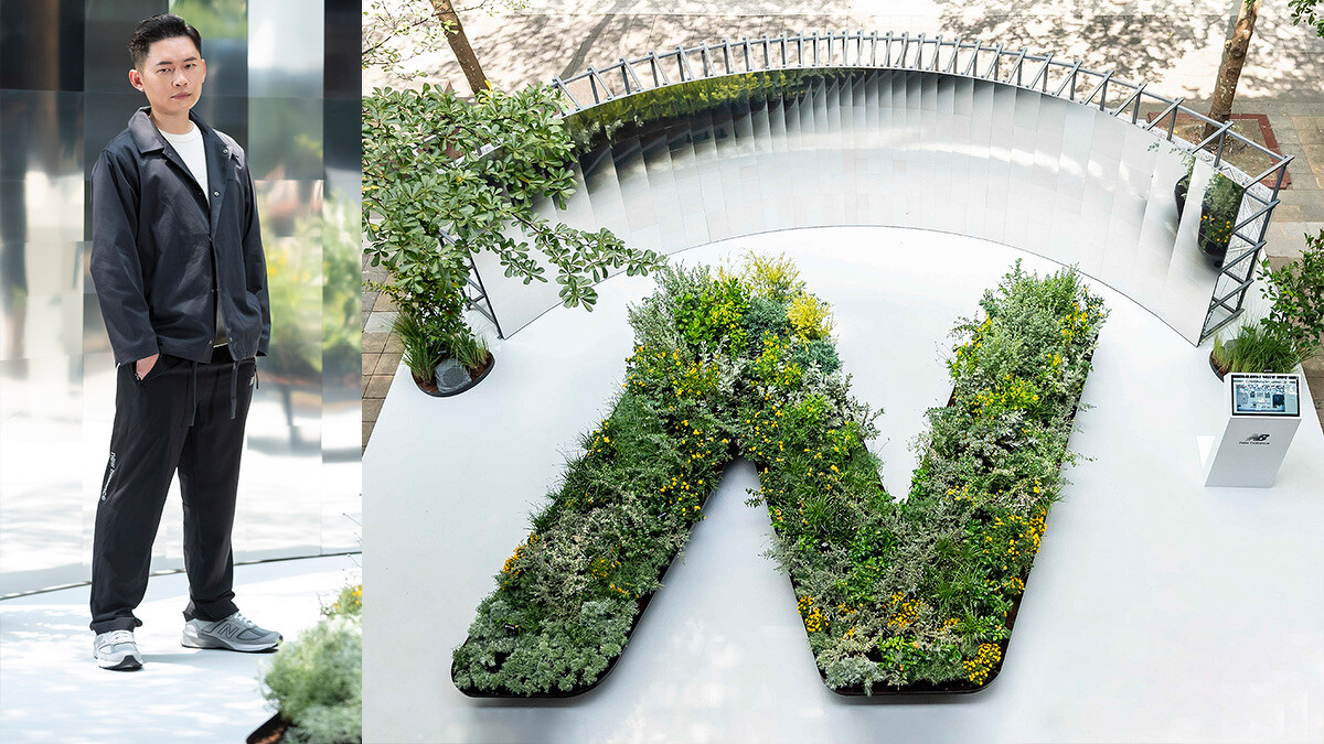 范承宗的多重鏡面與溫度物所充滿生命力的花植創作，會隨著不同角度投入鏡面中映射出變幻萬千的視覺，當人們在融入這共創藝術作品空間其中時，不同角度則會擁有更多無限可能的影像呈現，相當值得造訪一番。
