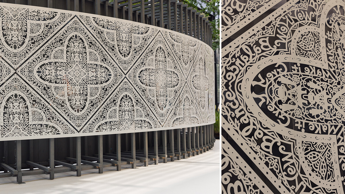 像是小時候手作拼貼色紙、或是捏黏土、塗鴉&hellip;的手作感，甚至是台灣傳統磁磚地板與鐵花窗的延續性視覺，呈現一種人文氣息濃厚的裝飾主義樣貌。