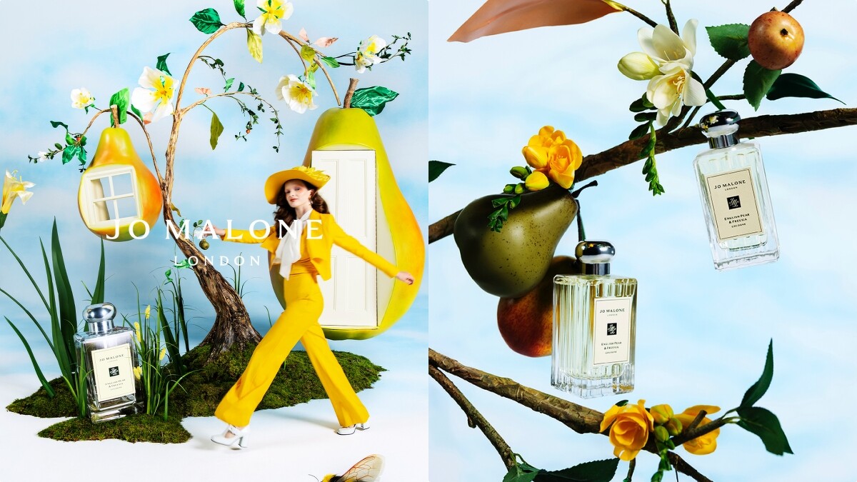 Jo Malone London 2020英國梨與小蒼蘭上市10週年年度限定系列，以超脫現實又令人著迷的威廉梨子樹故事打造英國梨與小蒼蘭香氛世界。