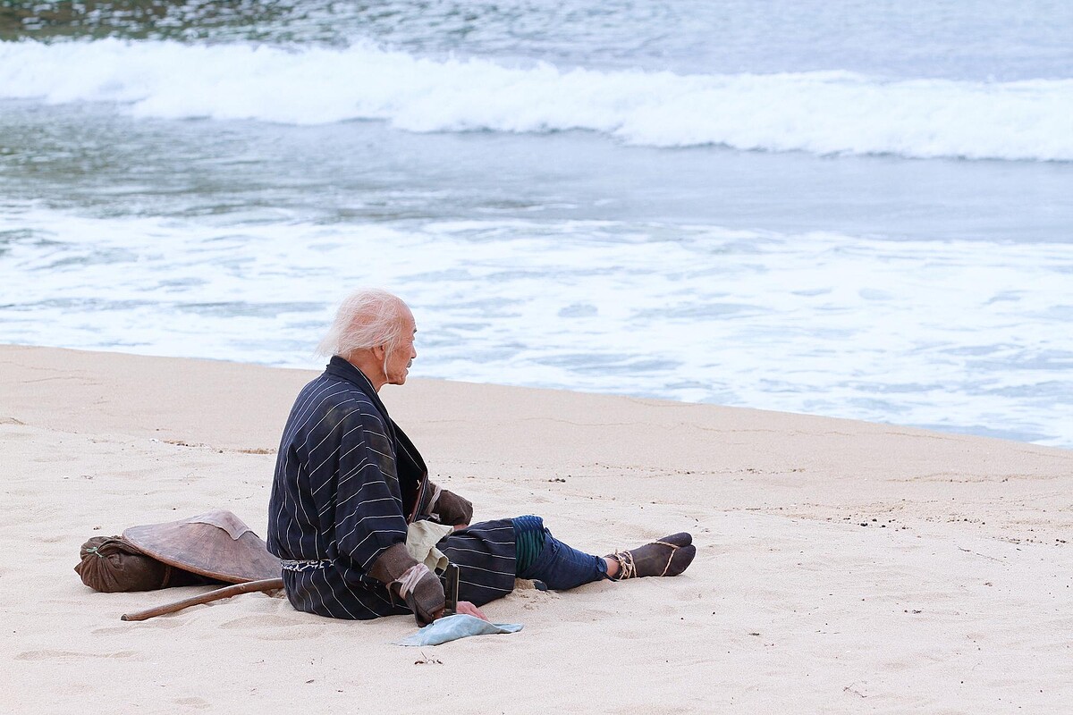 田中泯飾演老年時期的北齋