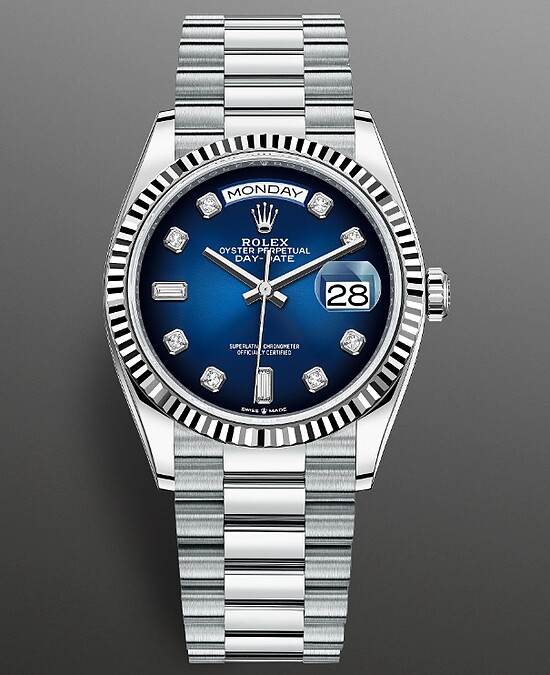 勞力士Rolex Oyster Perpetual Day-Date 36mm腕錶鉑金款