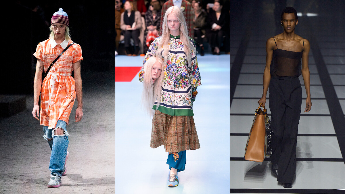 左起:2020-21秋冬系列、2018-19秋冬系列、2022-23秋冬系列