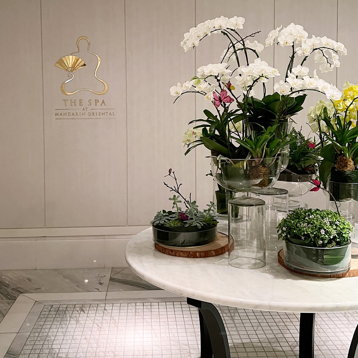 台北文華東方酒店The Spa入口。