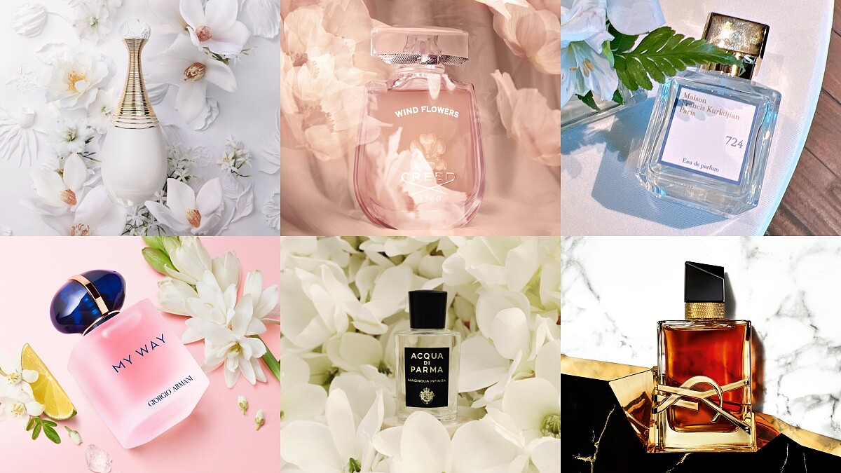 白花系香水5款推薦！茉莉、木蘭、橙花...一噴宛如最仙氣的白色花束香味