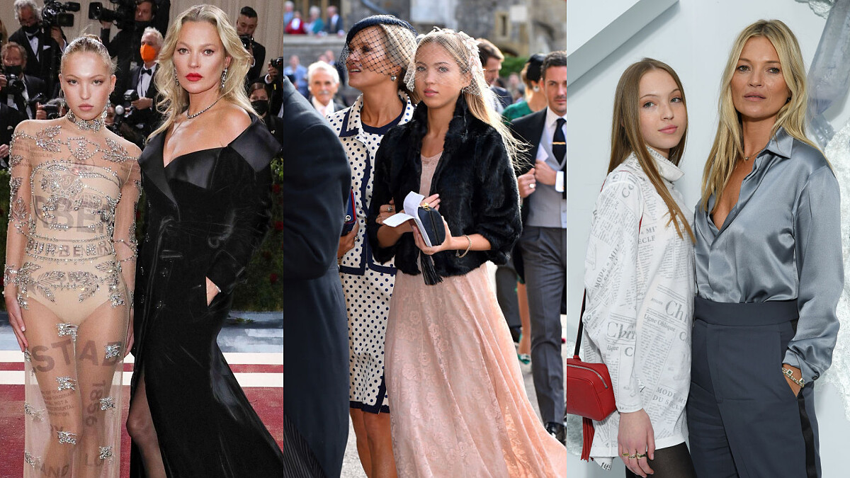 Kate Moss &amp;amp; Lila Moss超模親子檔這樣穿母女裝：深淺色互搭、同件單品兩種風格