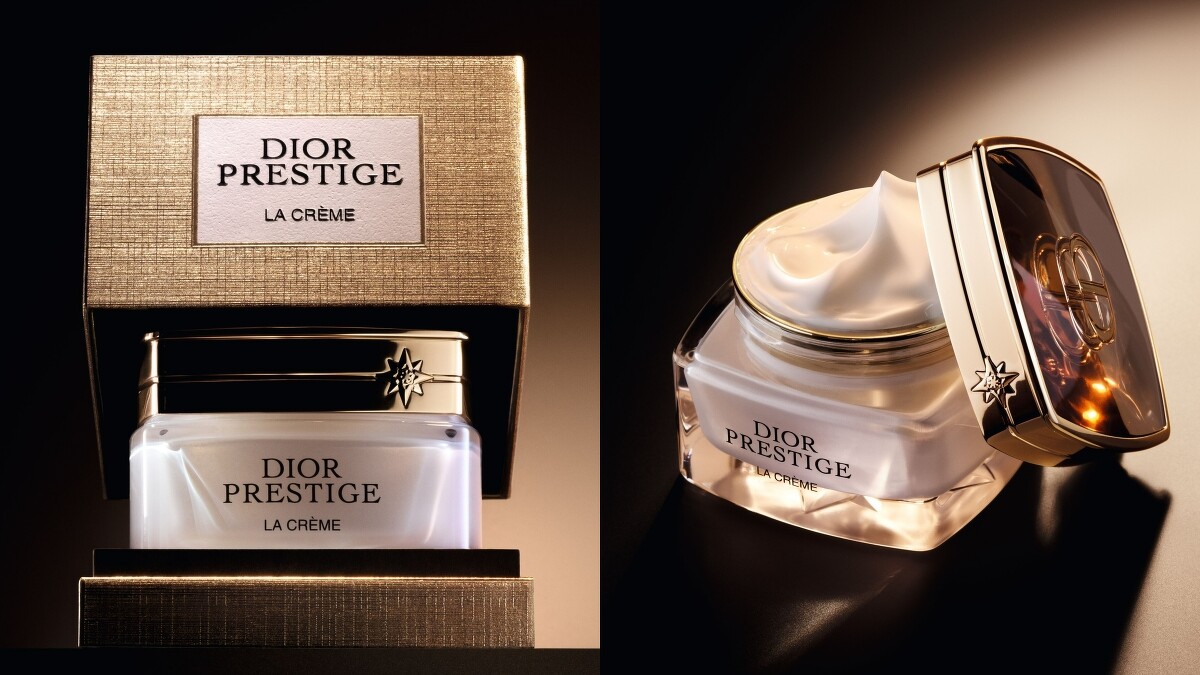 DIOR迪奧精萃再生玫瑰賦活乳霜這次包裝特別吸睛，瓶蓋鑲嵌了迪奧高訂「羅盤玫瑰」符碼，十分精緻。