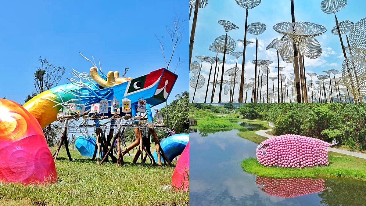 2022桃園地景藝術節開展！彩虹飛龍、九月雪等30件作品遍佈大漢溪，交通資訊快筆記