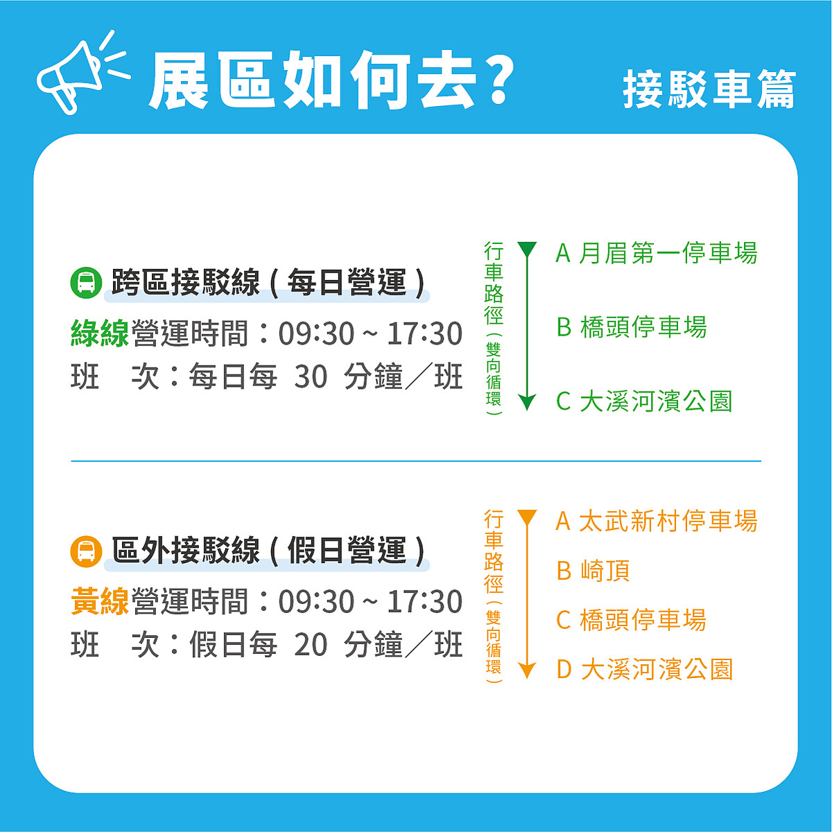 2022桃園地景藝術節接駁車資訊