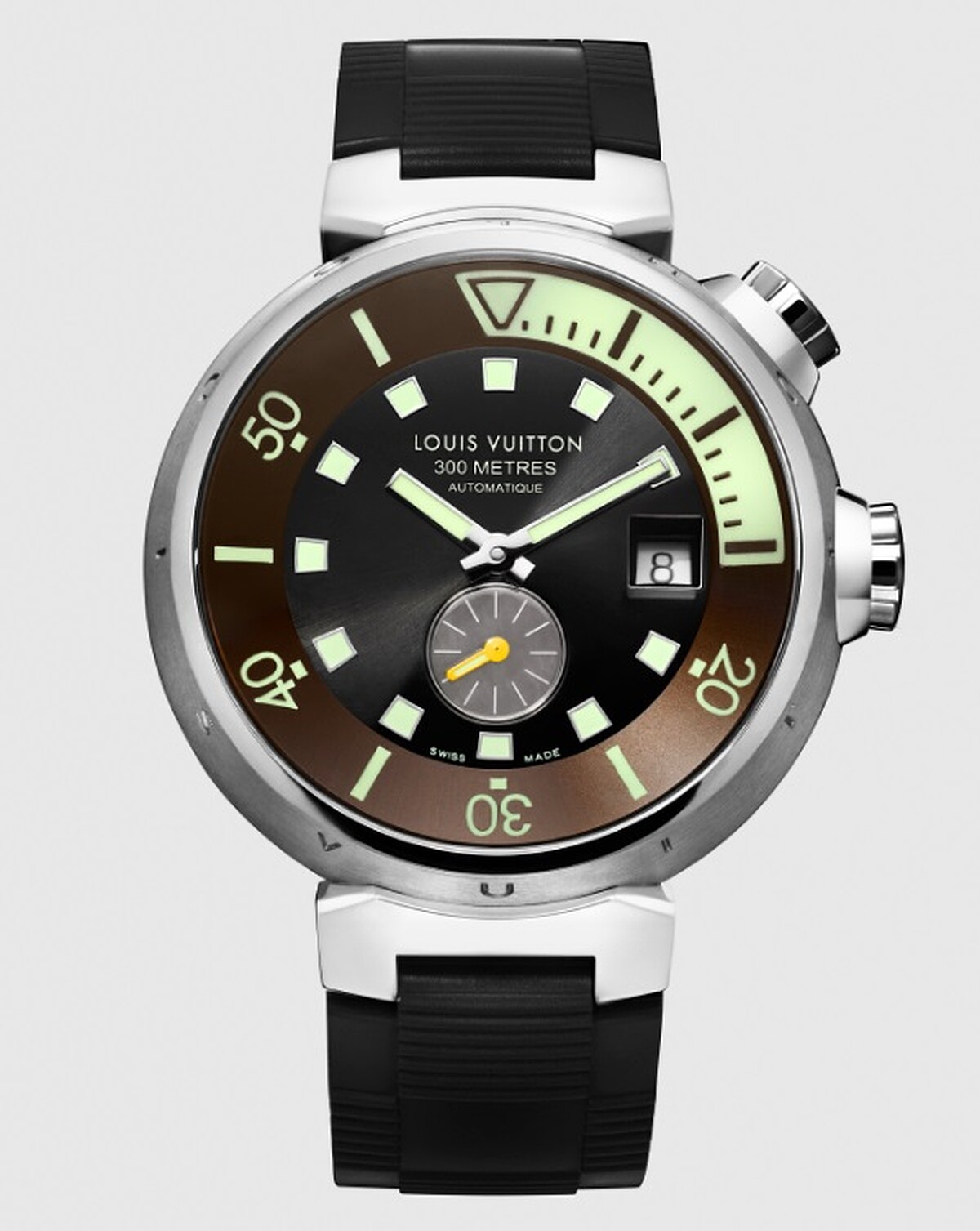 2005年推出路易威登的首款潛水錶Tambour Diving