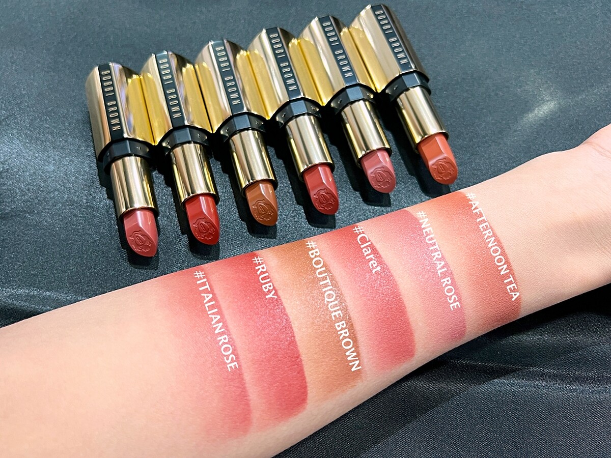 Bobbi Brown金緻緞光唇膏主打色號。