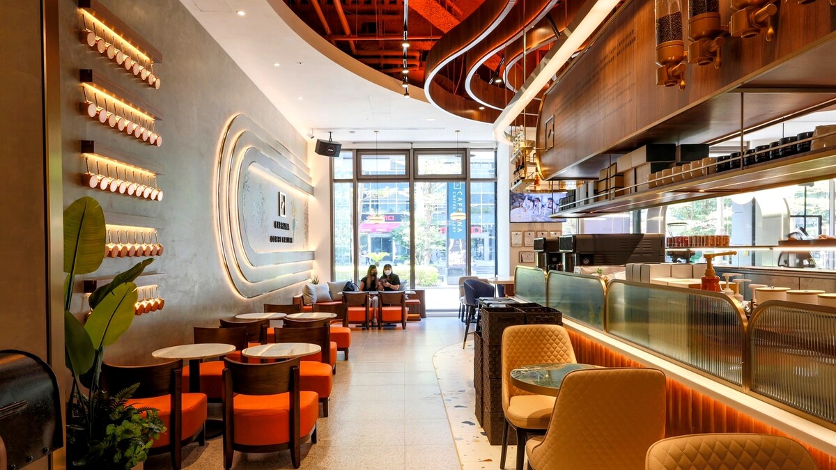 卡啡那CAFFAINA內湖啟航店 店裝