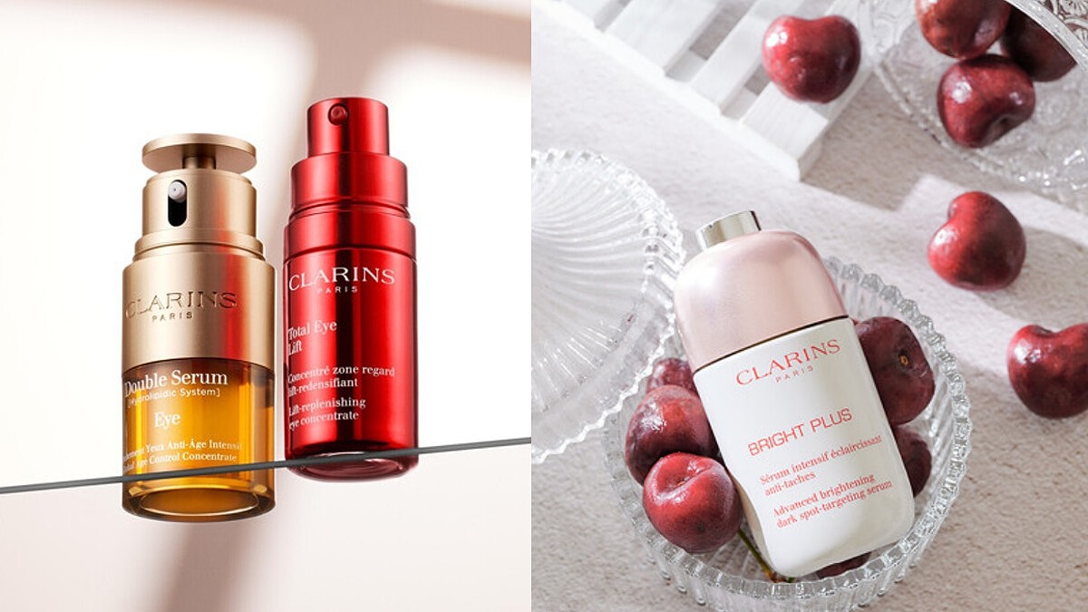 僅此一檔！克蘭詩官網週慶M編帶路買～必收黃金雙激萃、光圈眼萃、賽車眼霜，連全新訂製精華水都超佛價，贈品更是拿到手軟，快請入內查詢！