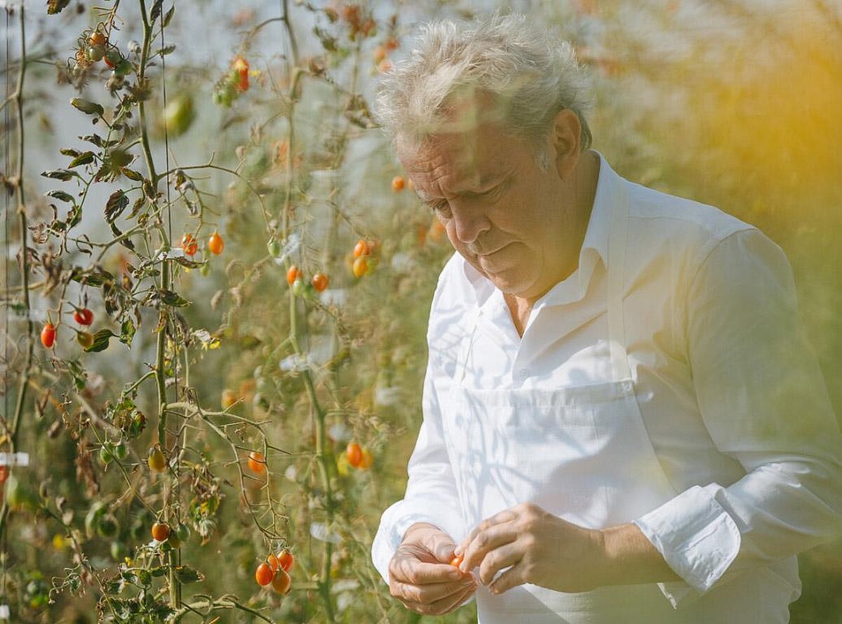 有蔬菜之神之稱的主廚Alain Passard。