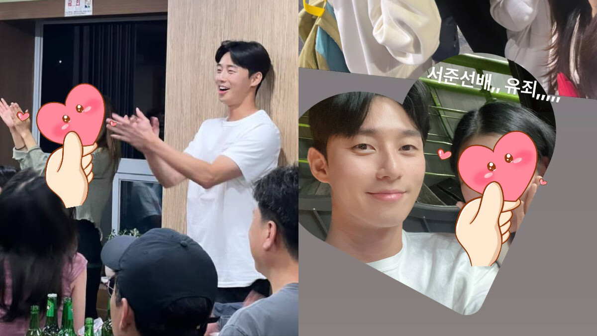 朴敘俊與現場工作人員和樂融融