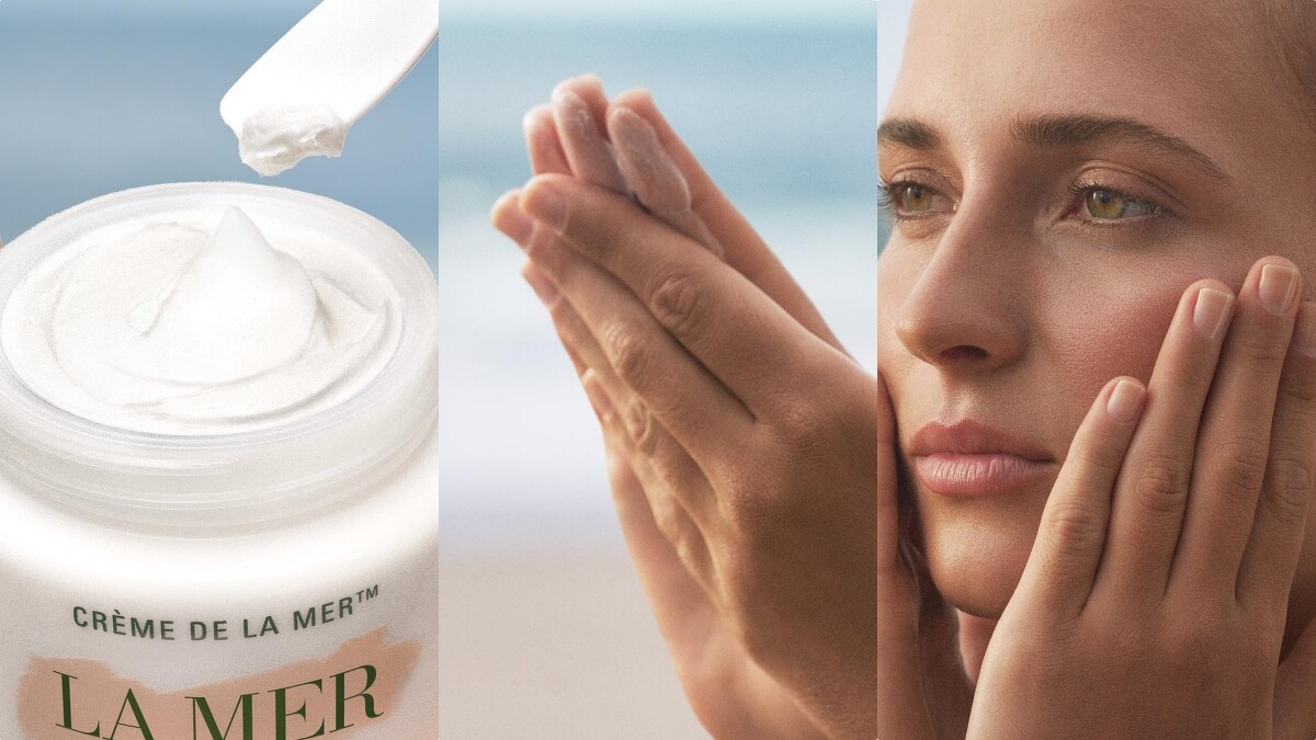 LA MER海洋拉娜經典乳霜建議使用步驟。