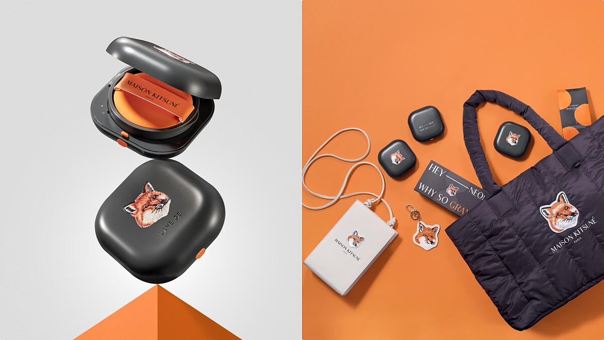 蘭芝 X Maison Kitsune二度聯名！灰橘小狐狸氣墊又要來萌翻大家