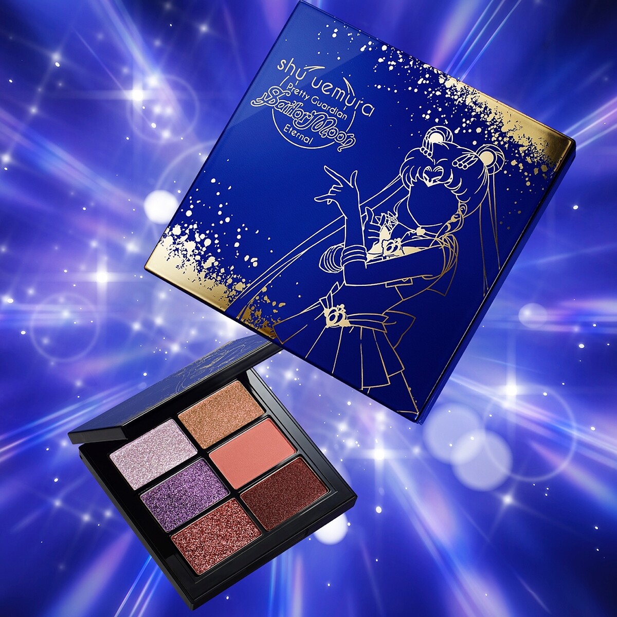 shu uemura植村秀x《美少女戰士Eternal》劇場版永恆月稜鏡6色眼影盤,NT1,900