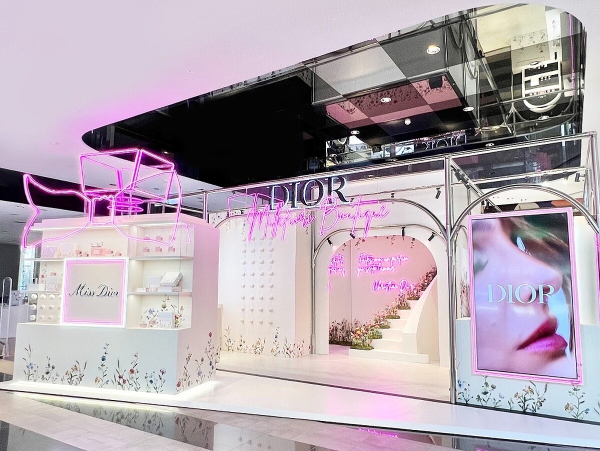 DIOR迪奧MISS DIOR MILLEFIORI繁花愛戀快閃店店景。