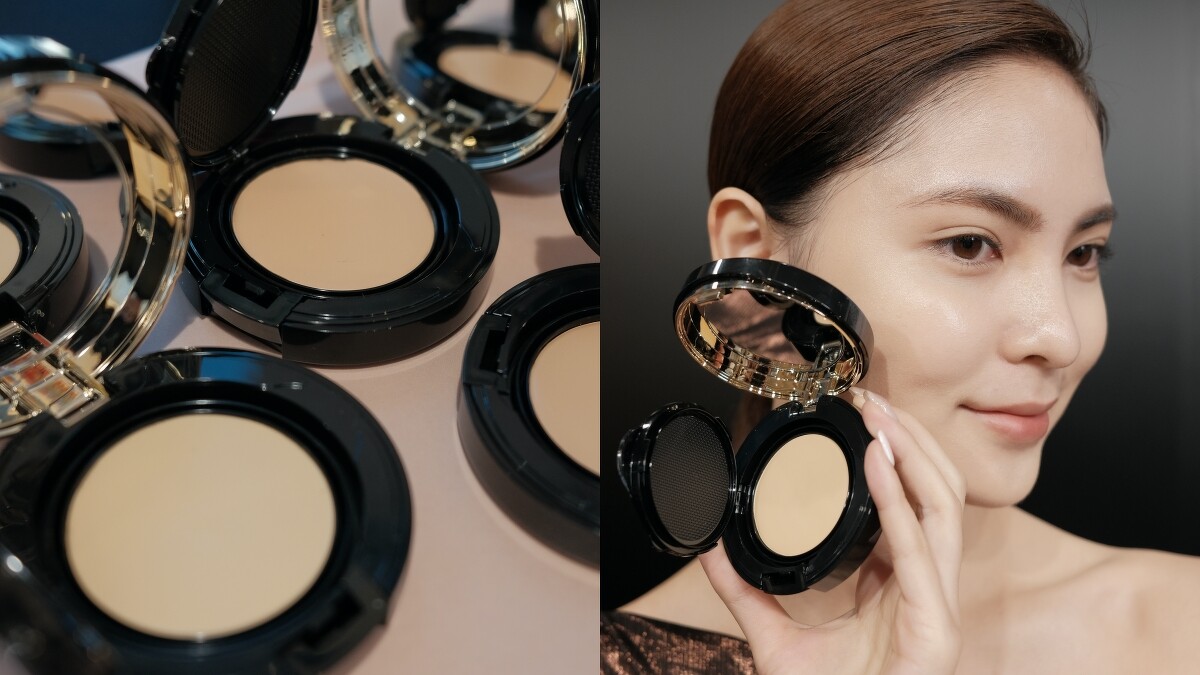 晶采光透水凝粉餅 妝感實拍示範