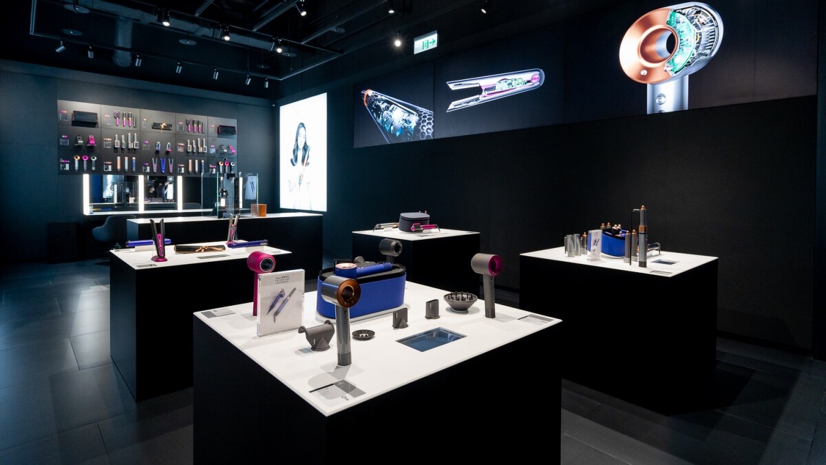Dyson體驗店限定的Beauty Lab美髮專區，讓大家可以親身體驗Dyson美髮造型器或吹風機。