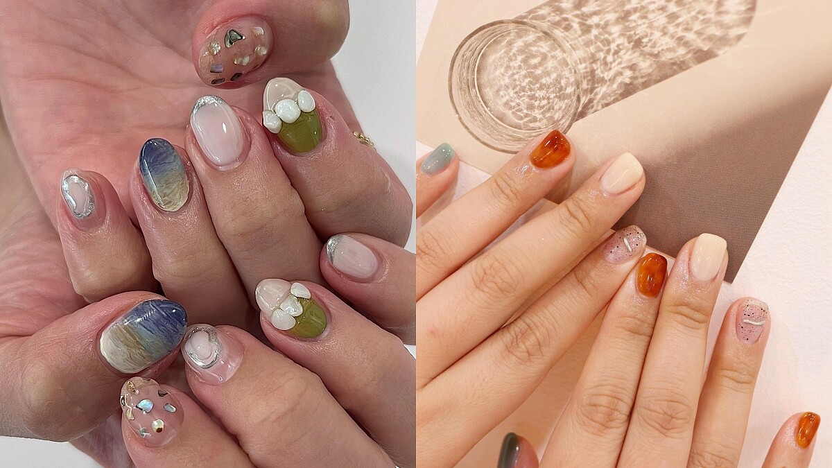 2022韓系秋冬美甲趨勢：糖漿美甲、鵝卵石風⋯韓妞用這些樣式配大衣！