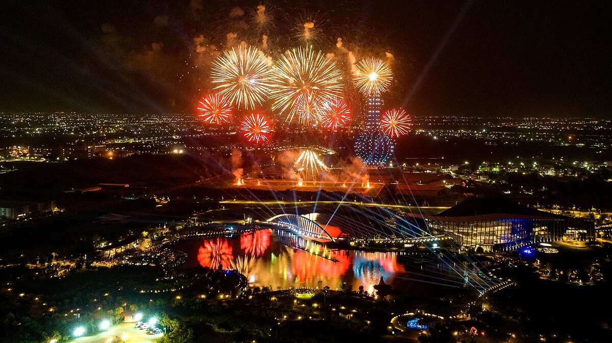 嘉義縣於9/20進行2022國慶焰火試放