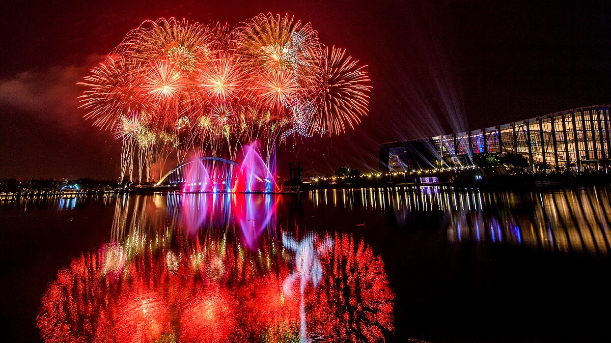 嘉義縣於9/20進行2022國慶焰火試放