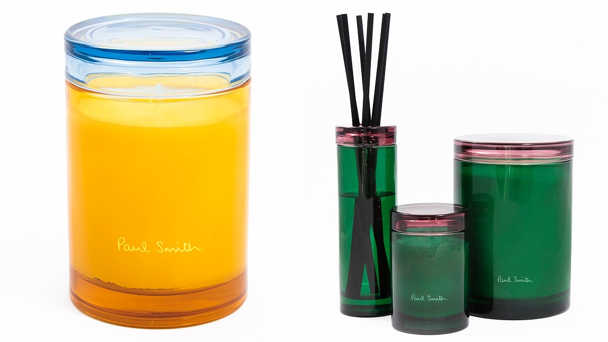 Paul Smith居家香氛系列瓶身設計。