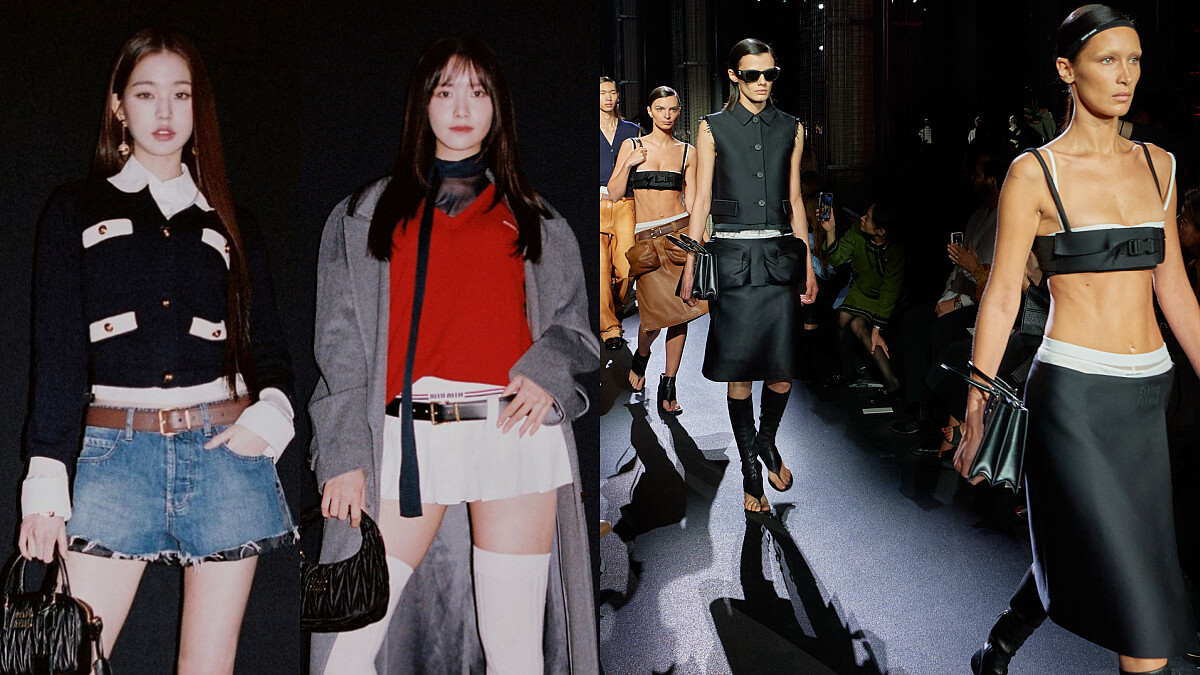 2023春夏巴黎時裝週｜允兒、張員瑛甜美出席Miu Miu大秀！皮衣、迷你裙工裝新貌，4大重點帶你看