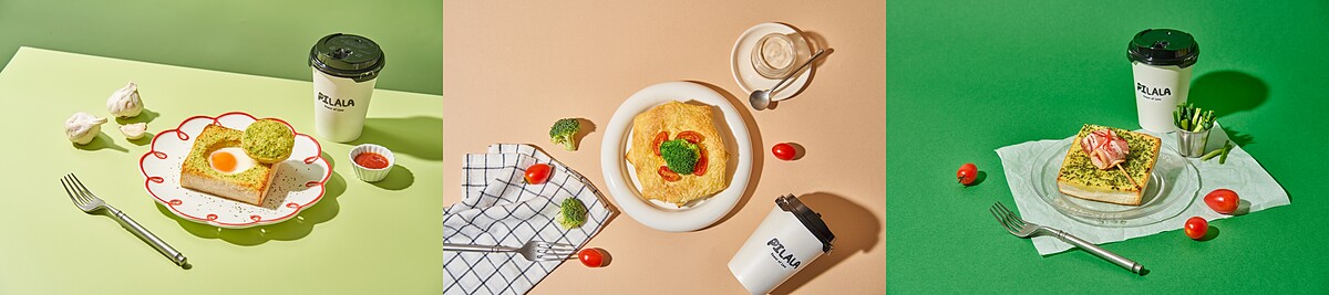 濃郁蒜香美味太陽蛋的「香蒜洗澎澎」、濃郁白醬「酥皮白醬撞薯泥」、香味炸裂的「香蔥胖胖」