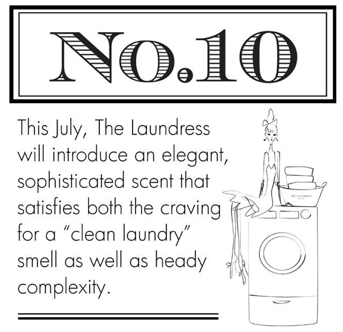 THE LAUNDRESS 2014年慶祝品牌10週年推出限定款洗衣精- No.10洗衣精(10號洗衣精)。